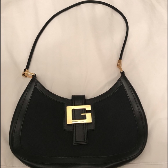 Gucci Handbags - Authentic Gucci Black shoulder evening bag